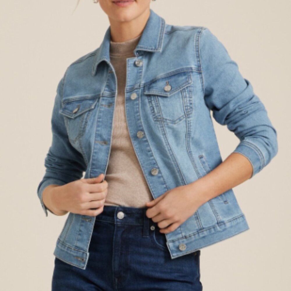 Maurices Light Blue Denim jean Jacket